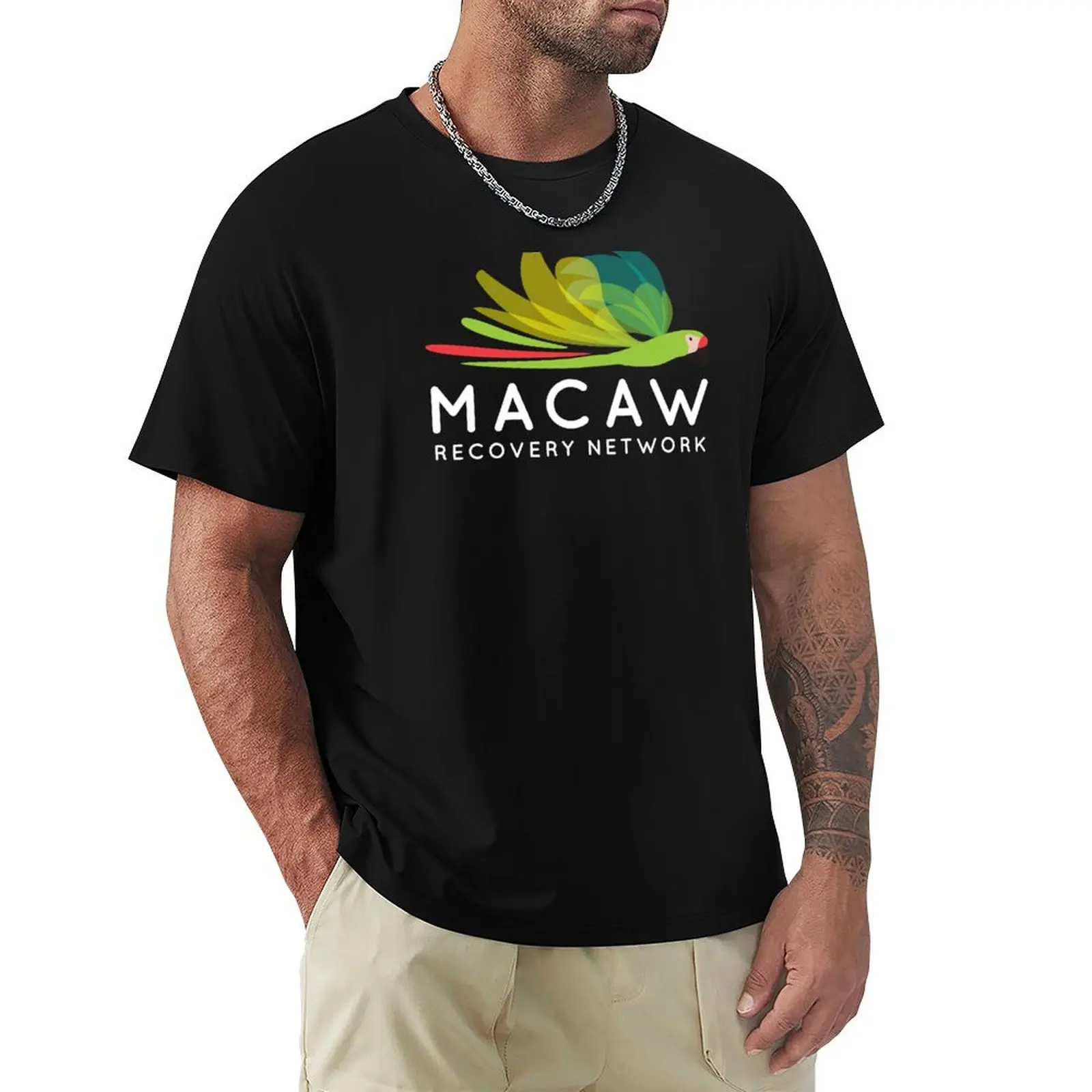 

Macaw Recovery Network Logo T-Shirt Summer Holiday Casual Tee