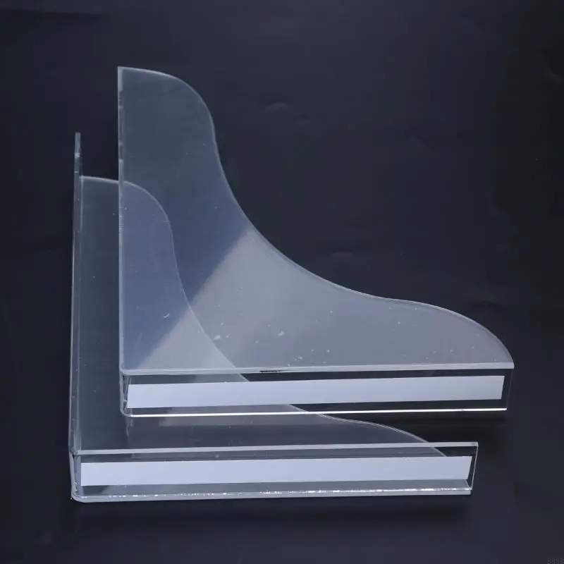 2pcs/set Bathroom Splash Cover Clear Acrylic Protective Cover Accessory for Home Bathroom Countertop Protections Supply B95B