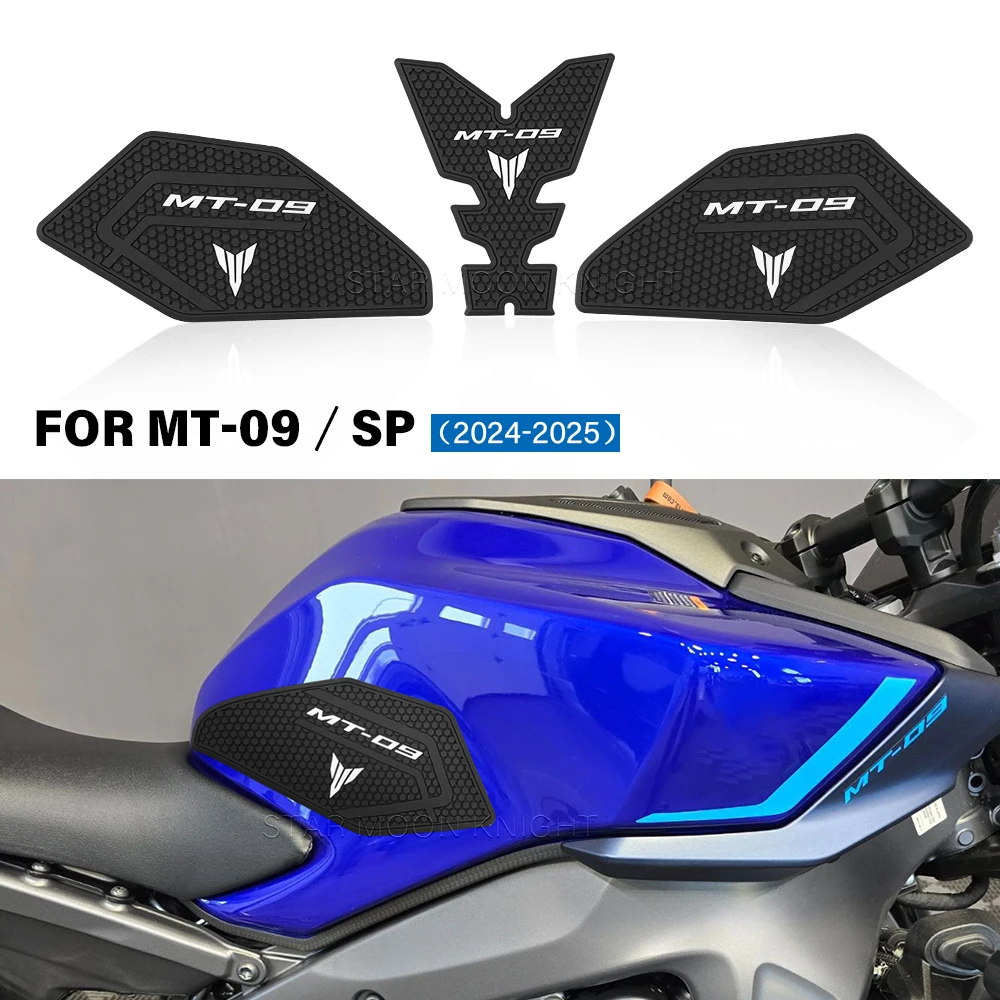 Для YAMAHA MT09 MT 09 SP MT-09 2024 2025 боковая защитная накладка на топливный бак, наклейка, газовая наколенница, тяговая накладка, накладка на бак