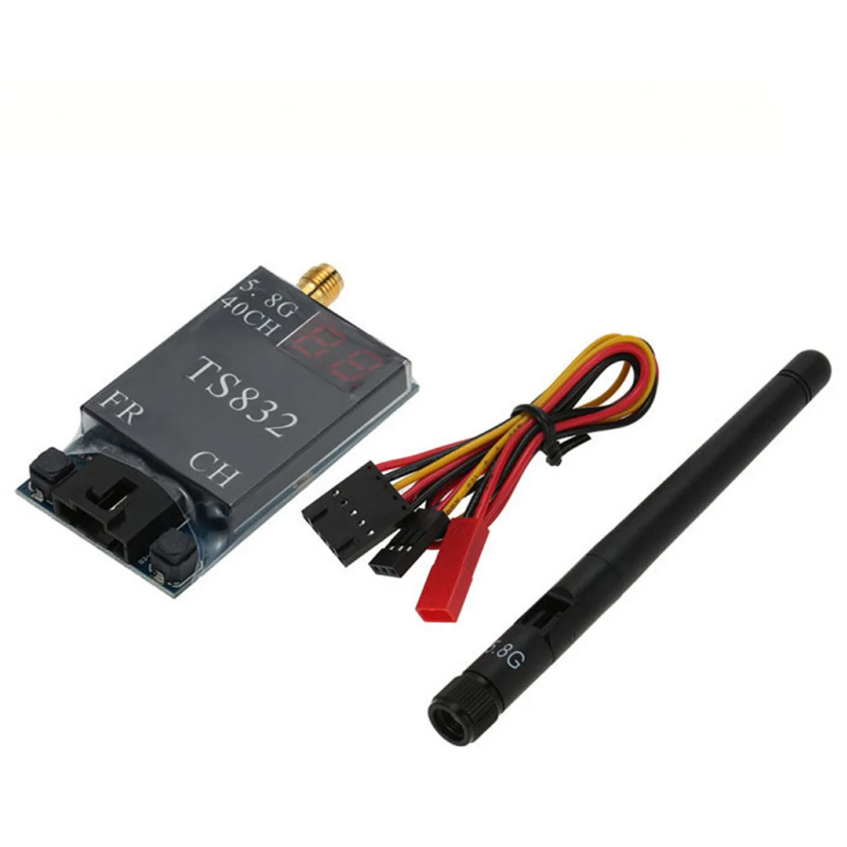 SYJZ TS832 FPV-Funksender 5,8 G 600 MW mit Antenne, kabelloser AV-Sender für FPV Multicopter RC Quadcopter