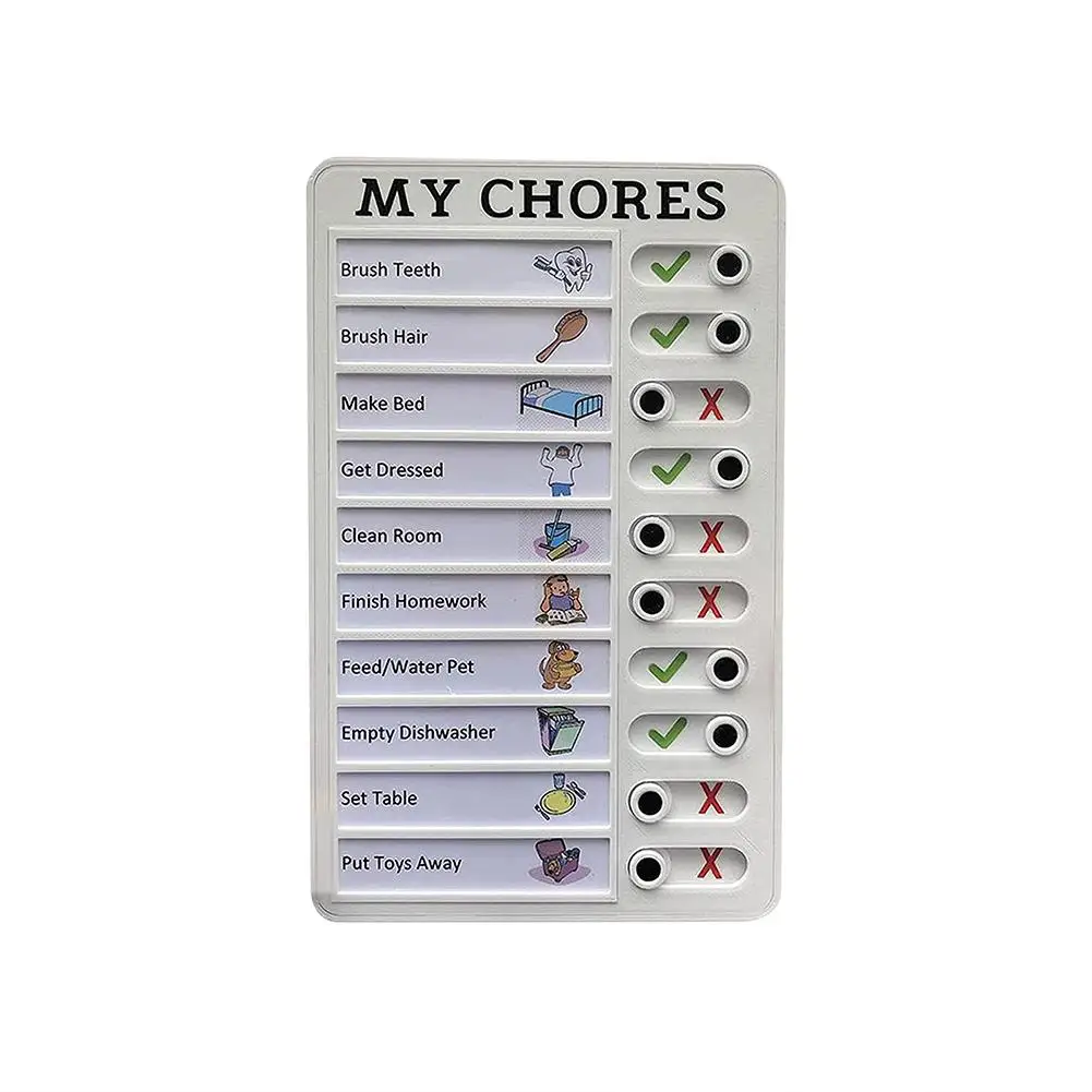 1pc Rv Checklist Memo Portable Plastic Note Board Daily Listing Detachable Reusable Memo Board