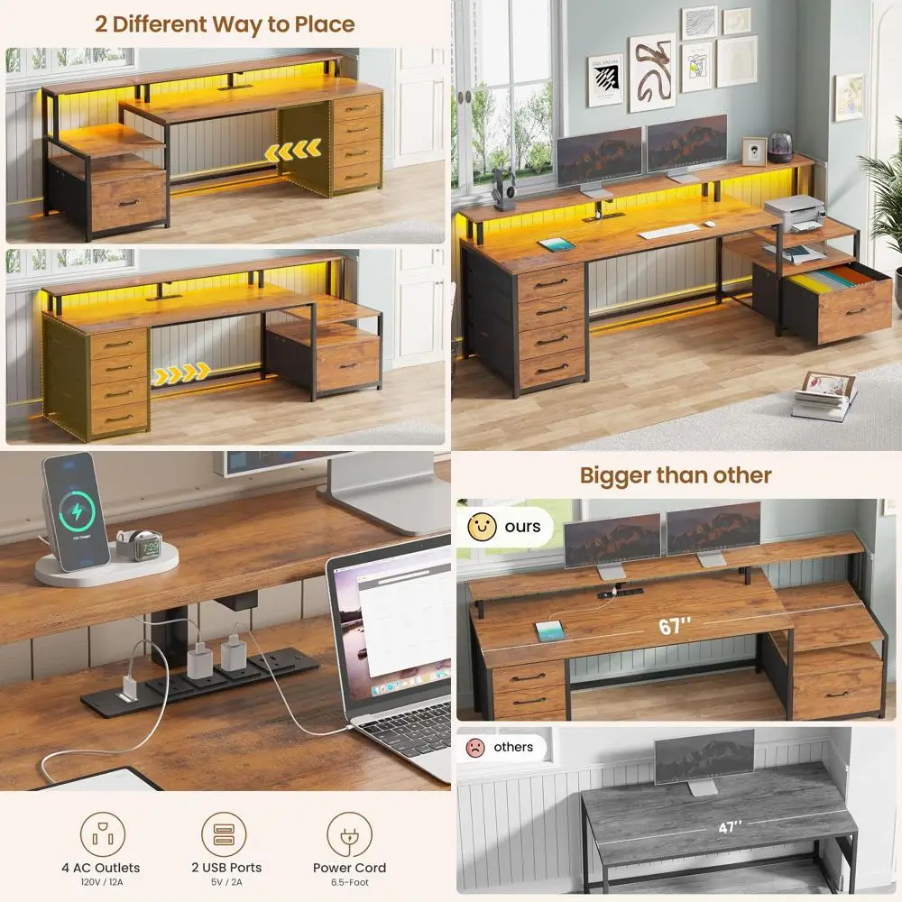 Home Oice Desk With…