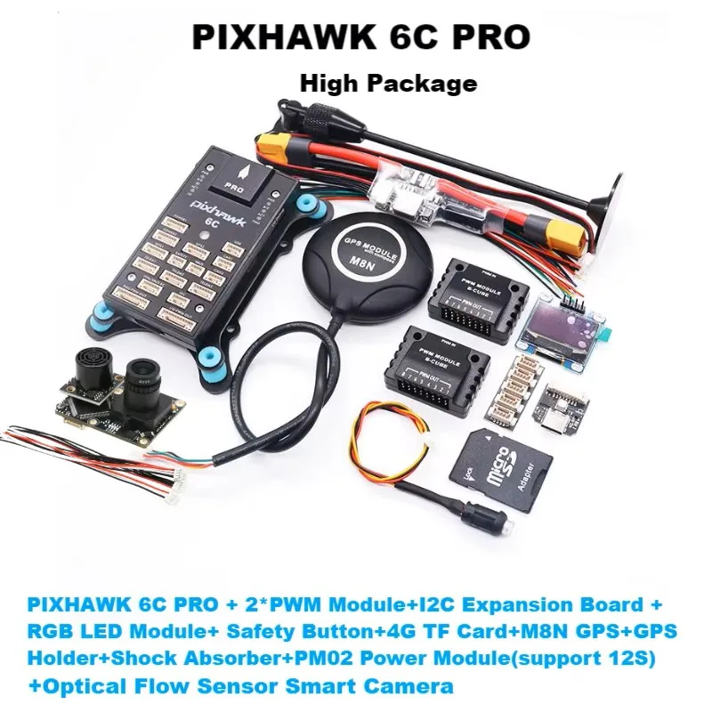 픽스호크 PX4 6C PRO M8N PX4FLOW PIX 32 비행 컨트롤러 자동조종기 4G SD RC 쿼드콥터 아르두파일럿 아르드플레인 아르드로버