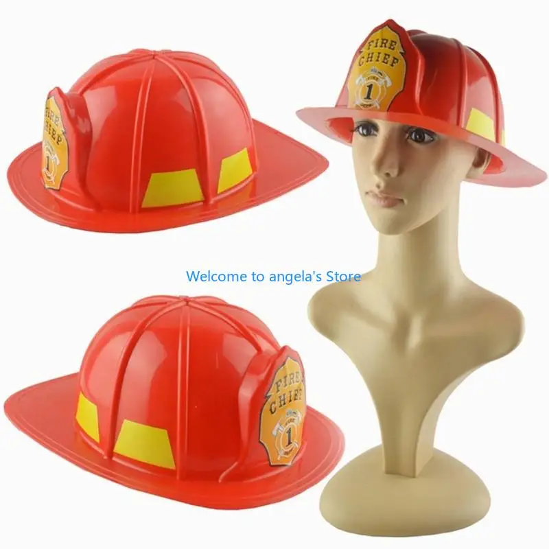 X4YC 2-Pack Plastic Costume Hats with Front Badge and Molded No-Assembly Design for Pretend Role Play