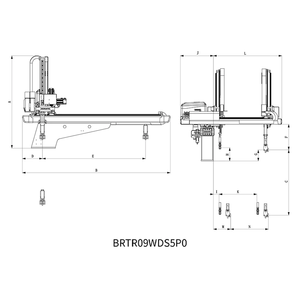 BRTR09WDS5P0/F0  Five-axis servo Manipulator