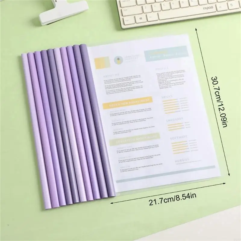 10 % 60 tấm Bộ bảo vệ giấy bán nhựa với thanh trượt, rõ ràng các thư mục báo cáo để tiếp tục tài liệu tệp k1kf