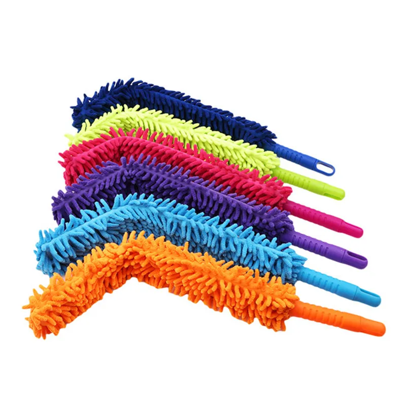 Bendable Microfibre Duster Cleaning Home Car Cleaner Dust Handle Dust Mites Portable Dusting Brush