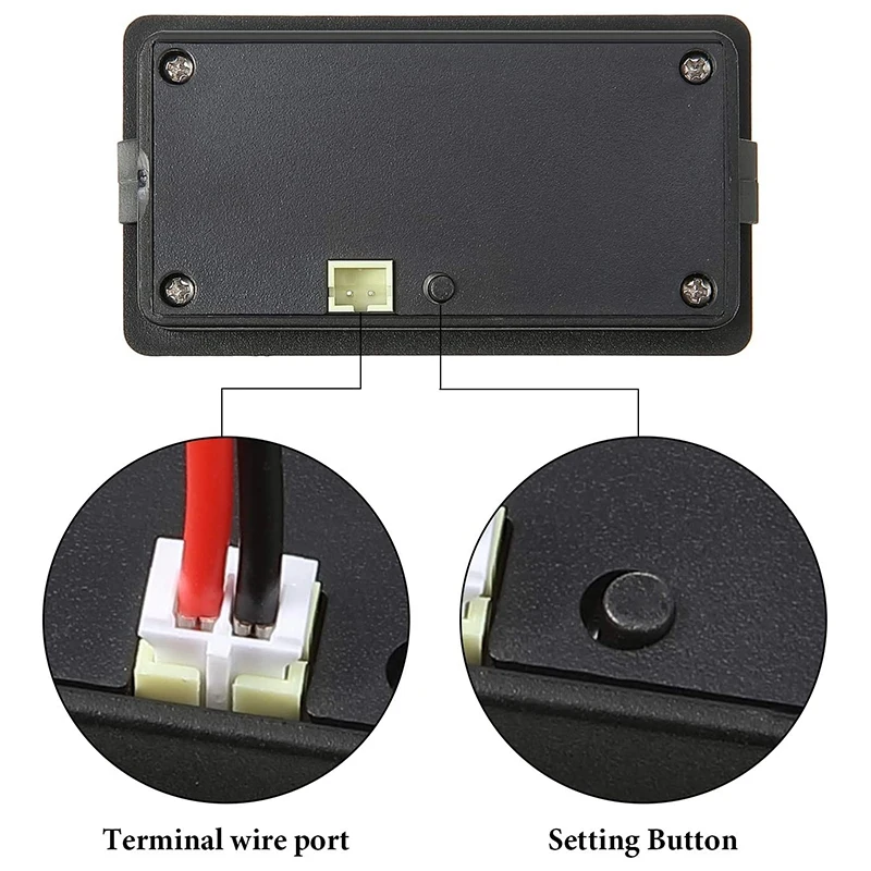 

2 Pcs DC 12V 24V 36V 48V 72V Battery Meterbattery Capacity Voltage Indicator Lead-Acid And Lithium Battery Indicator