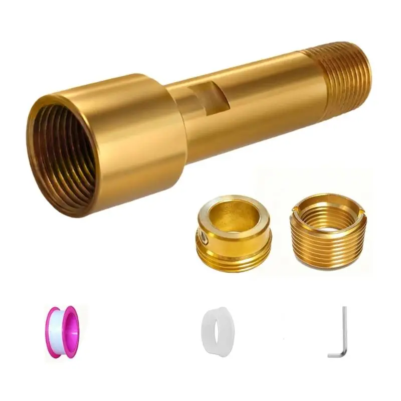 Wall Mount Bathtubs Outlet Adapter Rusts Resistant Brasses Tub Spouts Connector Heavy Type Brasses Tub Spouts Adapter Easy D2RD