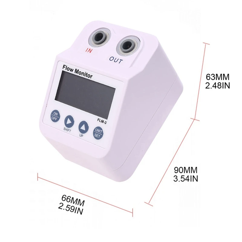 Flow Meter Water Flow Meter Durable Electronic Digital Display Water Purifier Alarm And Power Save Function Easy Use