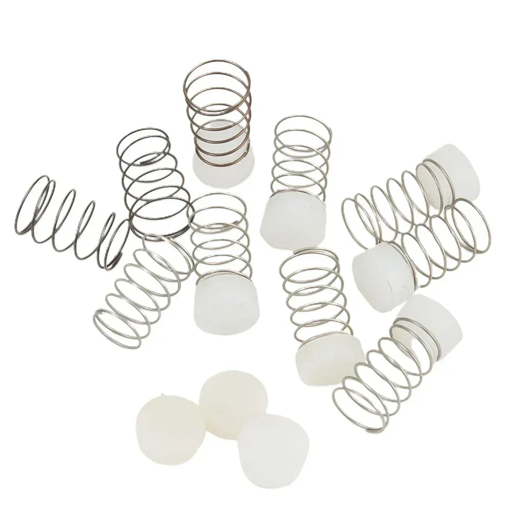 10 Set Air Compressor Rubber Seal Pads Spring Set Air Compressor Accessories Check Valve Spool Spring 28 X 13.5mm