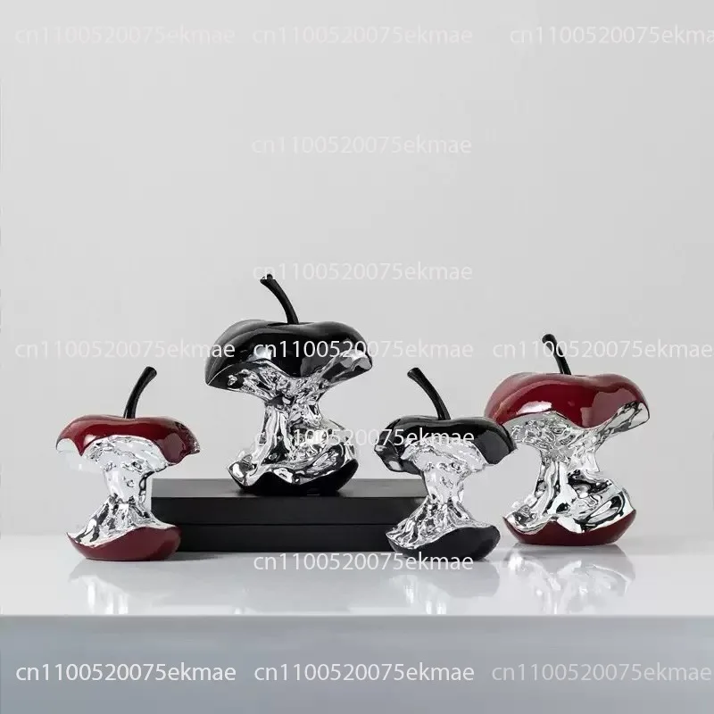 Electroplated Apple: Modern Minimalist Artistic Ornament, Show Flat, Hallway, Wine Cabinet, Soft Furnishings