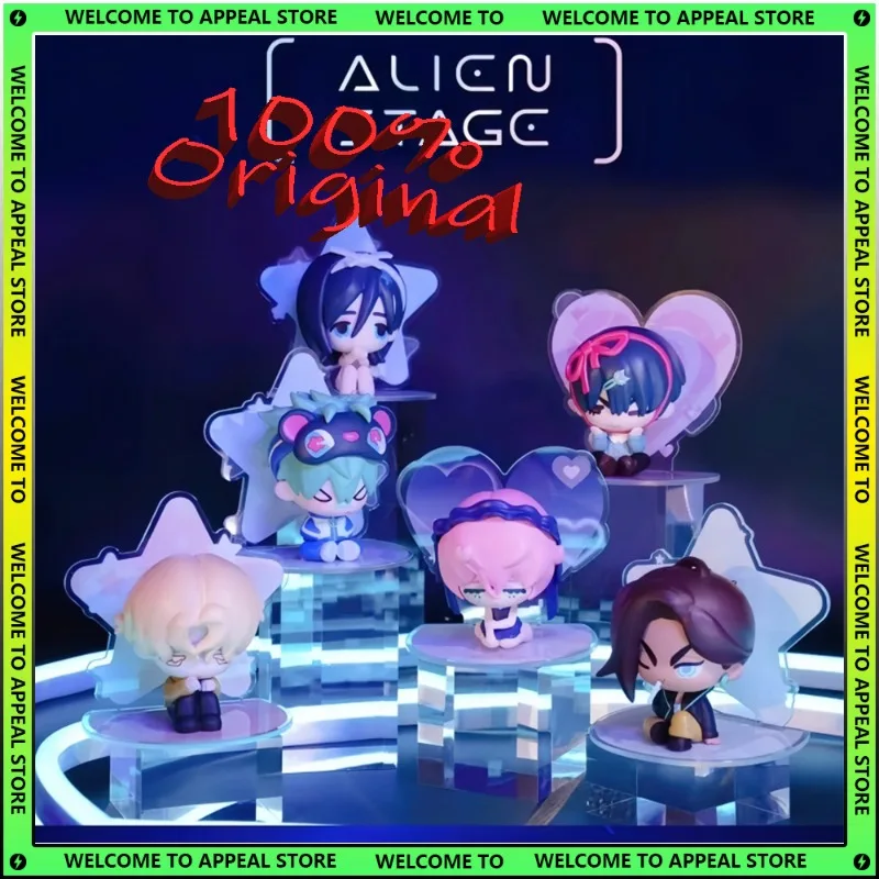 

Слепая коробка с изображением инопланетянина, бесплатная сценическая серия, загадочная коробка, фигурка из ПВХ, двумерная анимационная периферия, модель, украшение куклы, игрушки