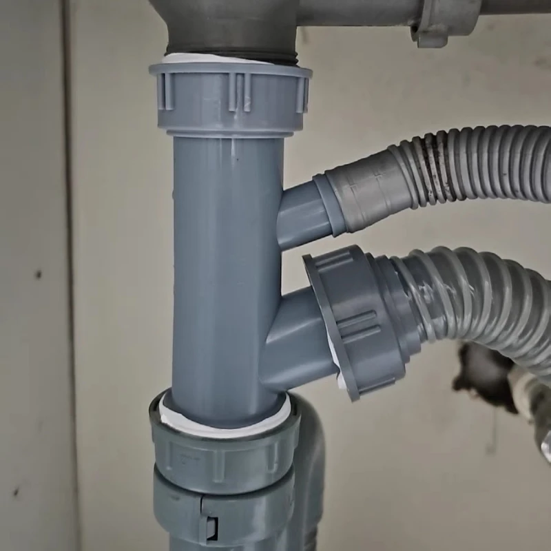 Universal Sink Drain Adapters Y-Type Basin Sewer Branch Connectors Overflow Tube Thread Joints For Kitchen Bathroom Accessories
