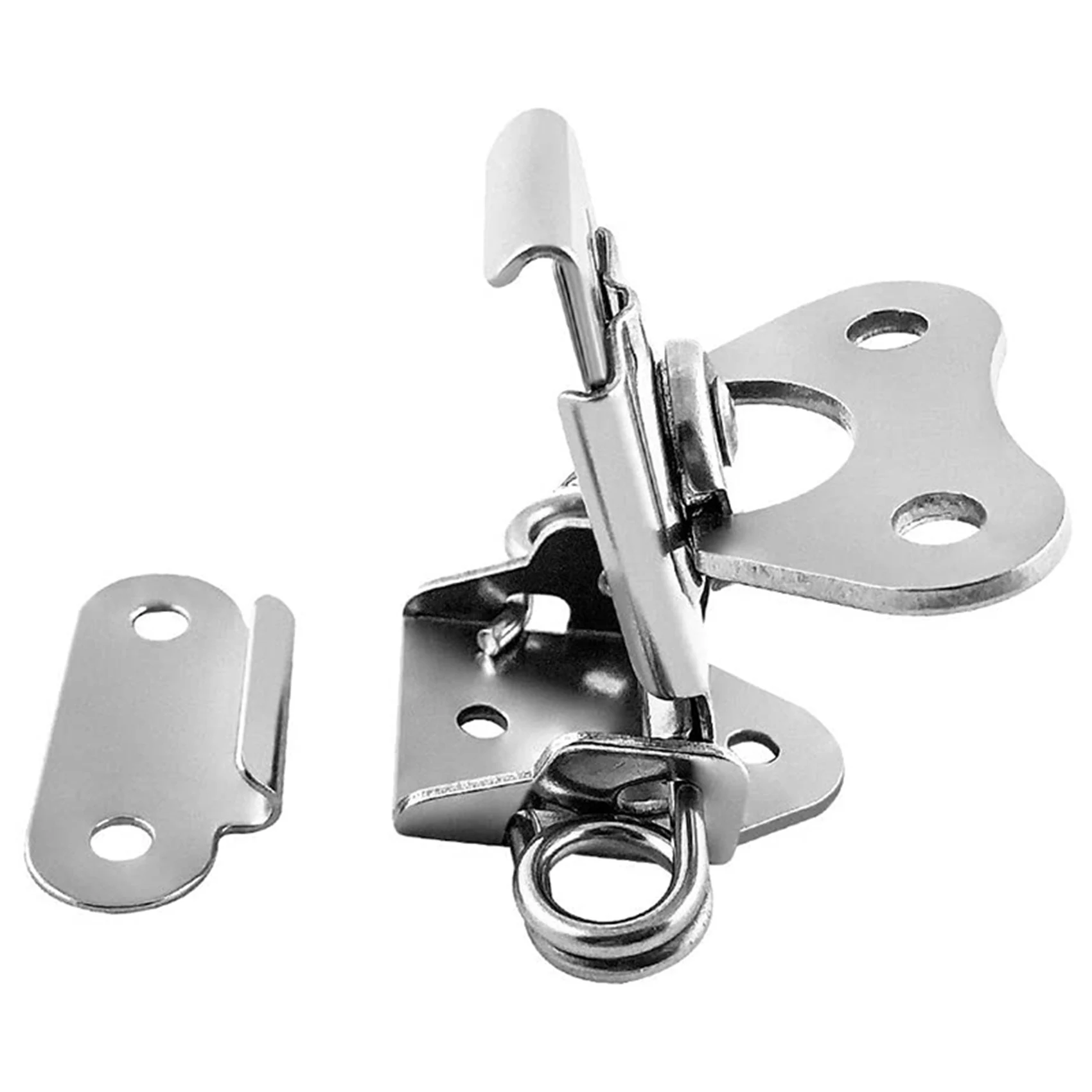 ABWR-8 Pack 304 Stainless Steel Twist Latch With Keeper And Spring Butterfly Draw Latch For Case Box