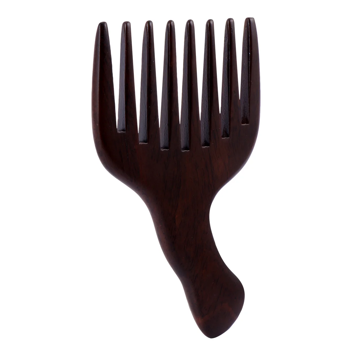 

1Pcs Black Ebony Massage Comb Fine Polished Wood for Scalp Massaging Comfort Headache Relief Natural Shape Anti Static