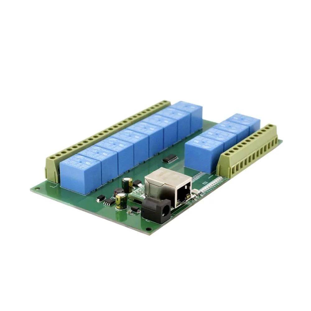 12-channel Relay RJ45 Ethernet Secondary Development Remote Control  Relay Module Support TCP/UDP/MQTT Communication Protocols