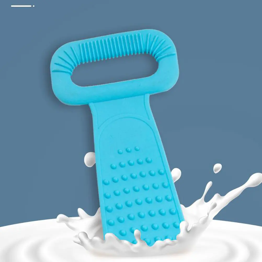 

Silicone Bath Towel Long Exfoliating Strap Shower Back Neck Shoulder Cleaning Body Massage Tool Deep Clean Bathroom Supplies