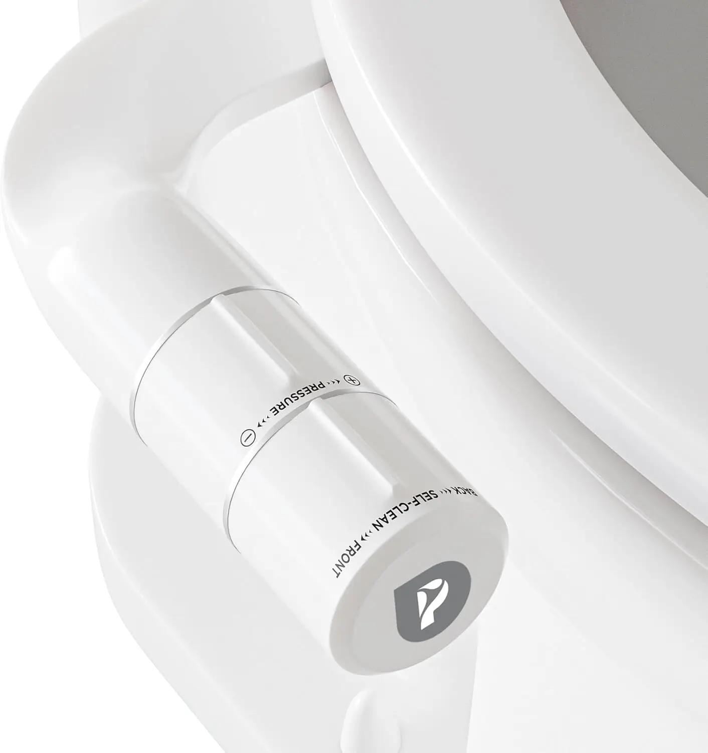 

Насадка-биде для унитаза с двойной функцией самоочистки, регулируемым напором воды, элегантный белый дизайн для домашнего использования