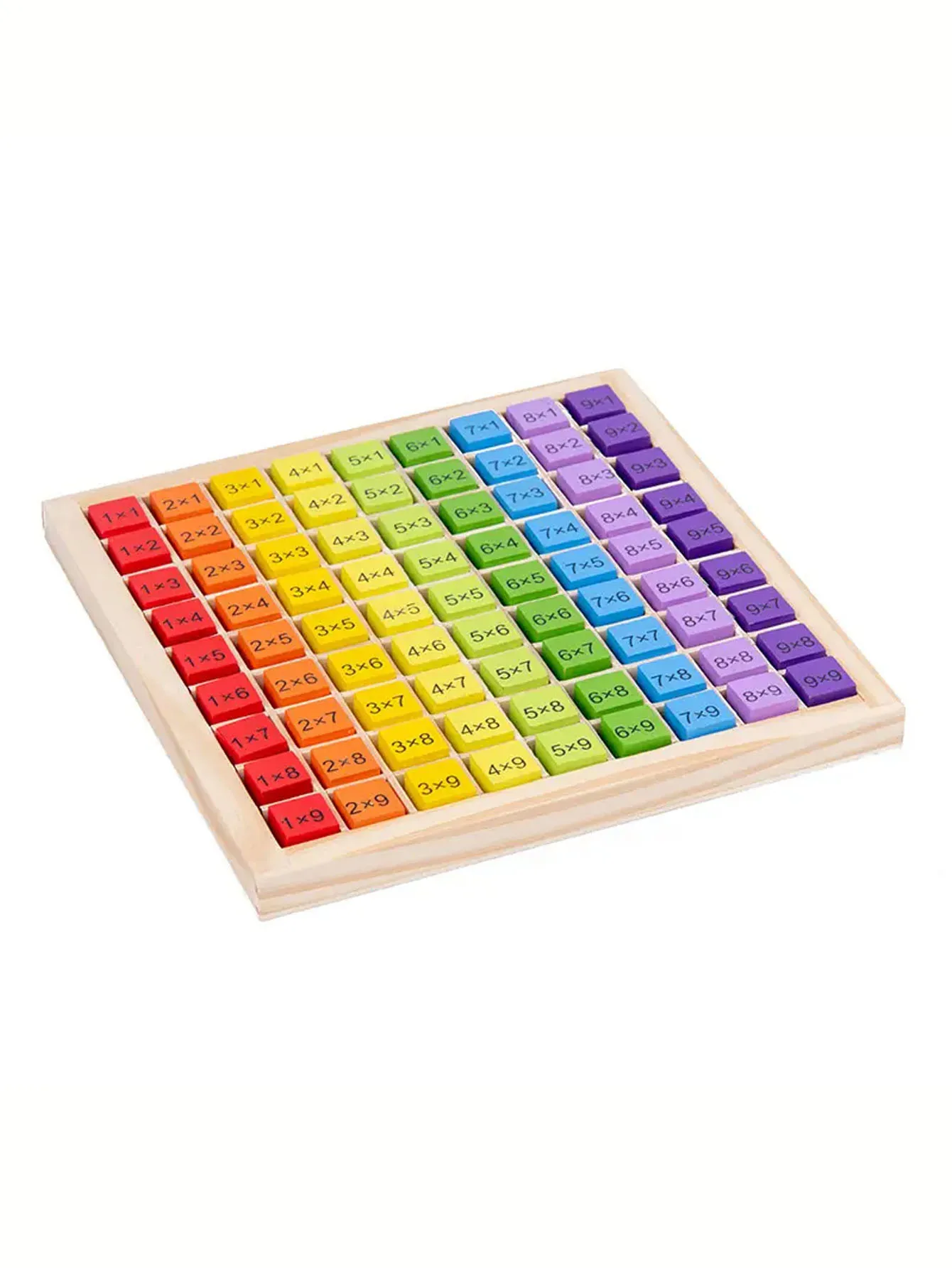 어린이 아기용 몬테소리 교육 나무 수학 장난감, 99 곱하기 테이블 수학 산수 교육 보조, 크리스마스
