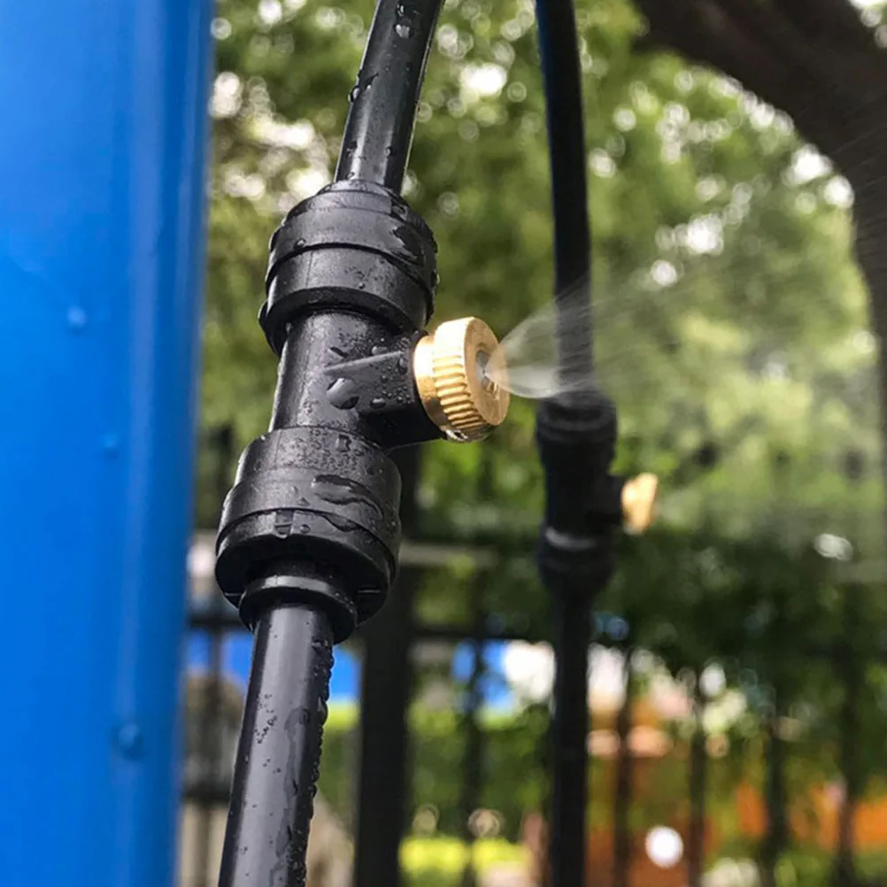 1 комплект, 1 комплект, латунные насадки Mister, 1/4 дюйма, распыление тумана для сада, теплицы, системы охлаждения, запасные части