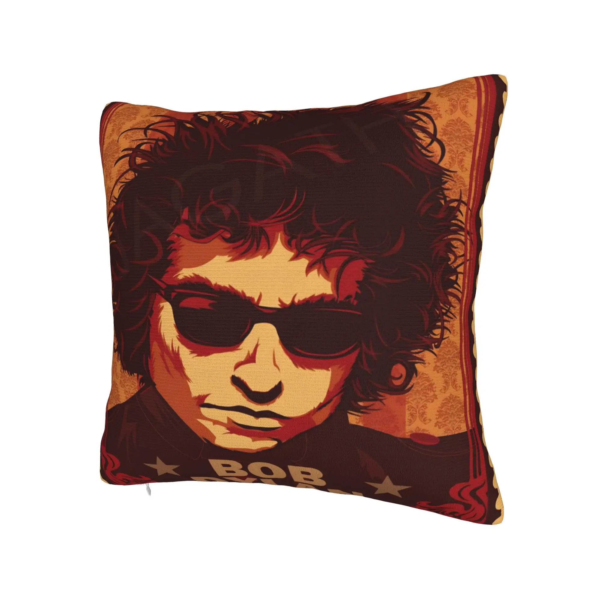 Decorative Pillowcase Bob Dylan Singer Merch Home  Pillow Case Cover Zipper Multi Size