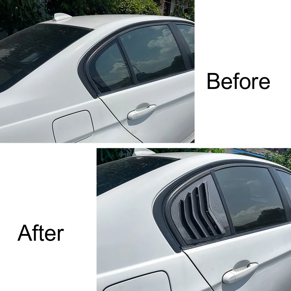 Gloss Black Side Glass Shutter Cover Pair for BMW for e90 For M3 2005 2011 Lightweight ABS for Enhanced Vehicle Appearance