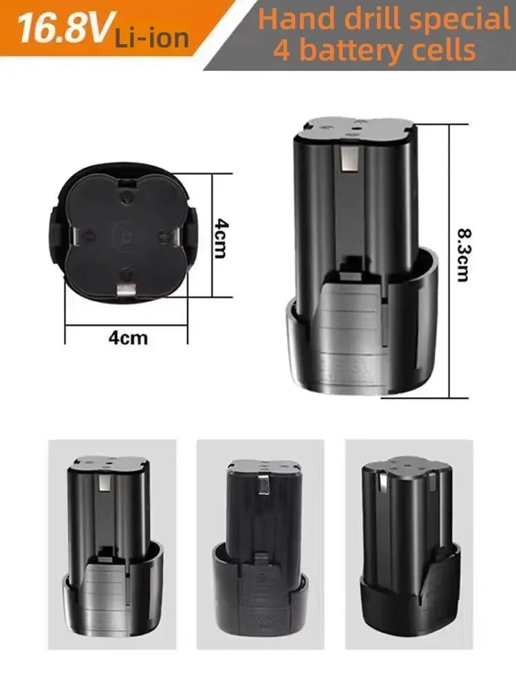 Brand New 16.8V-4000mAh Universal Lithium Battery for Power Tools, Multi-Function Battery for Electric Screwdrivers and Drills