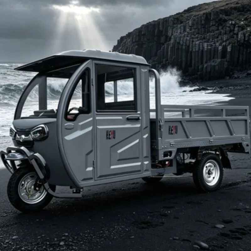 800W Electric Cargo Tricycle 3 Wheel 60V Open Body 1.5m Steel Plate 400kg Payload for Farm Transport Sale