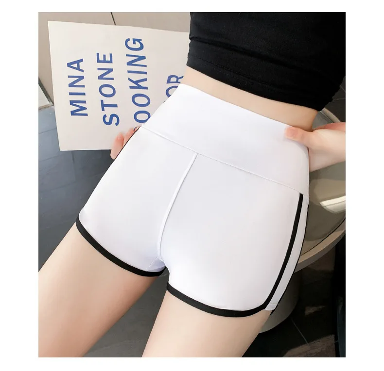 المرأة السراويل Y2k رياضة سراويل للجري Sweatpants السراويل غير رسمية امرأة الصيف الأبيض طماق قصيرة اليوغا السراويل المضادة للانزلاق مثير #2