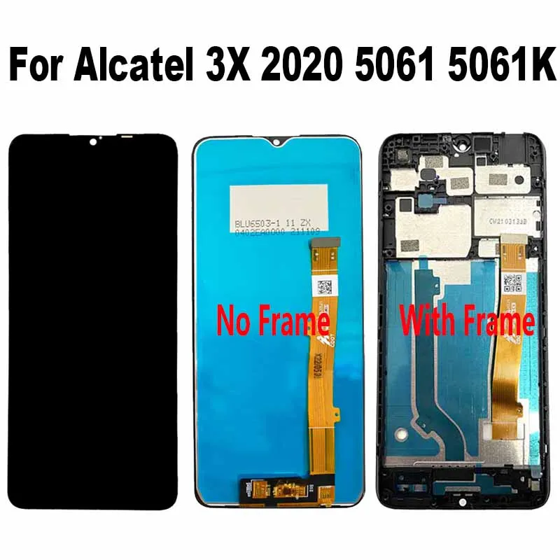 For Alcatel 3X 2020 5061 5061U 5061K 5061K_EEA 5061U_EEA LCD Display Touch Screen Digitizer Assembly