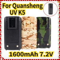 1600mAh Battery  for Quansheng UV K5  UV-K5 Walkie Talkie Camouflage Li-ion Battery BPK5 For UV5R Plus Two Way Radio