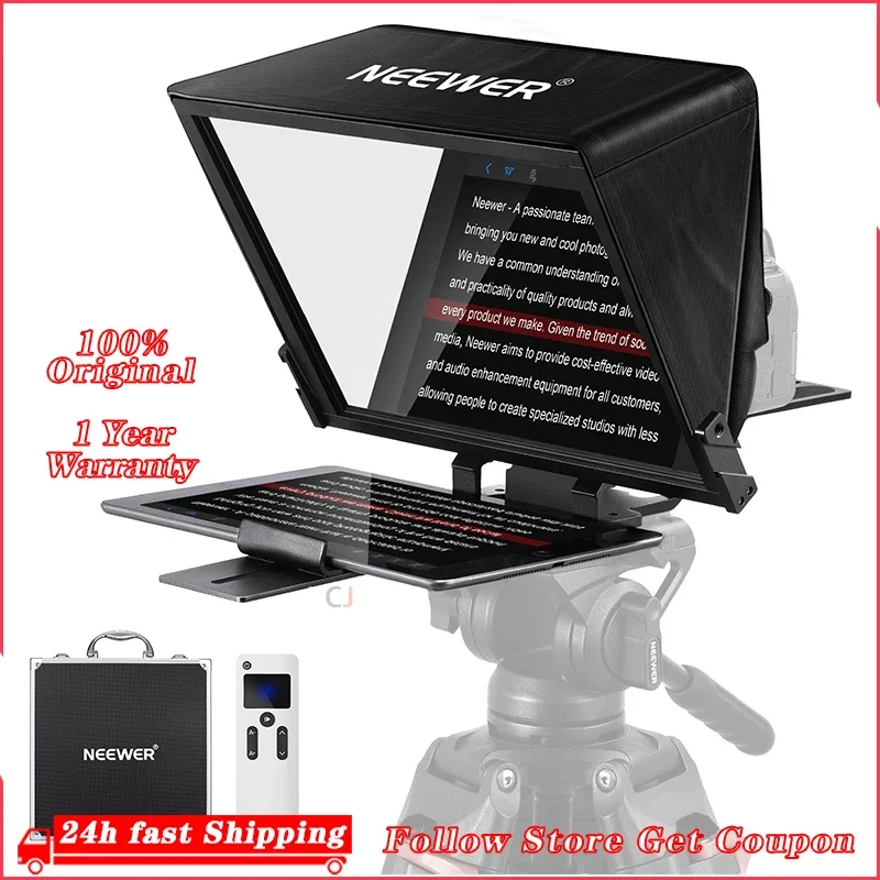 NEEWER X14 PRO Remote Teleprompter Wide Compatibility Compatible with most iPads and Android tablets Camera