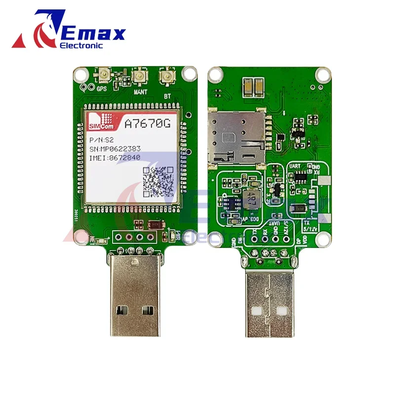 

SIMcom A7670G LTE CAT1 Dongle A7670G-LABE 1 шт. Глобальный диапазон не поддерживается GPS