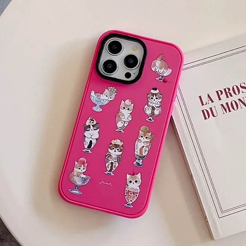 

Cat Dessert Frosted iPhone Case Cover for IPhone 13 14 15 Pro Max Case