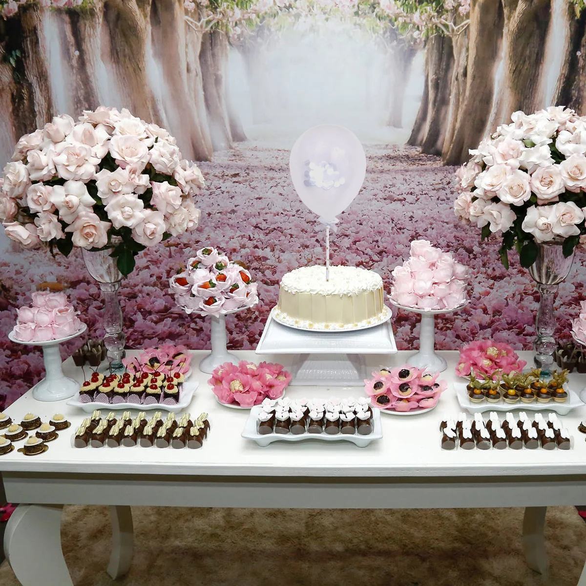 

10Pcs Sequined Confetti Balloons Cake Topper Silver Perfect for Wedding Birthday Party Cake Decoration Supplies