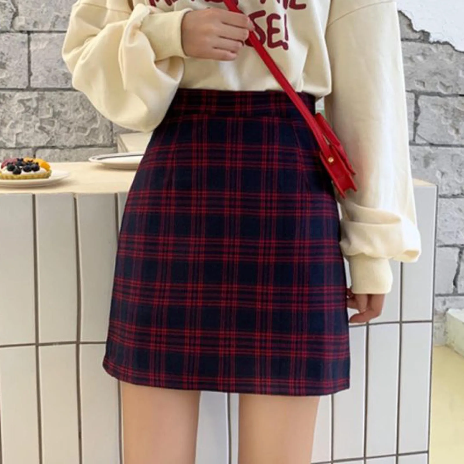 2023 Skirts Women Retro Plaid Summer Mini Skirt A-Line Ulzzang High Waist Students New Arrival Fashion Girls Female Stylish