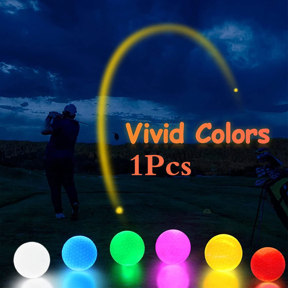 Glow in The Dark Golf Balls,LED Light up Glow Golf Ball for Night Sports,Super Bright,Colorful and Durable