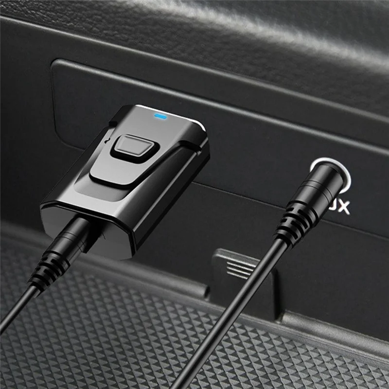 4-In-1 بلوتوث 5.0 USB جهاز ريسيفر استقبال وإرسال بلوتوث محول الصوت مع دعوة سيارة بلوتوث استقبال دائم سهلة التركيب