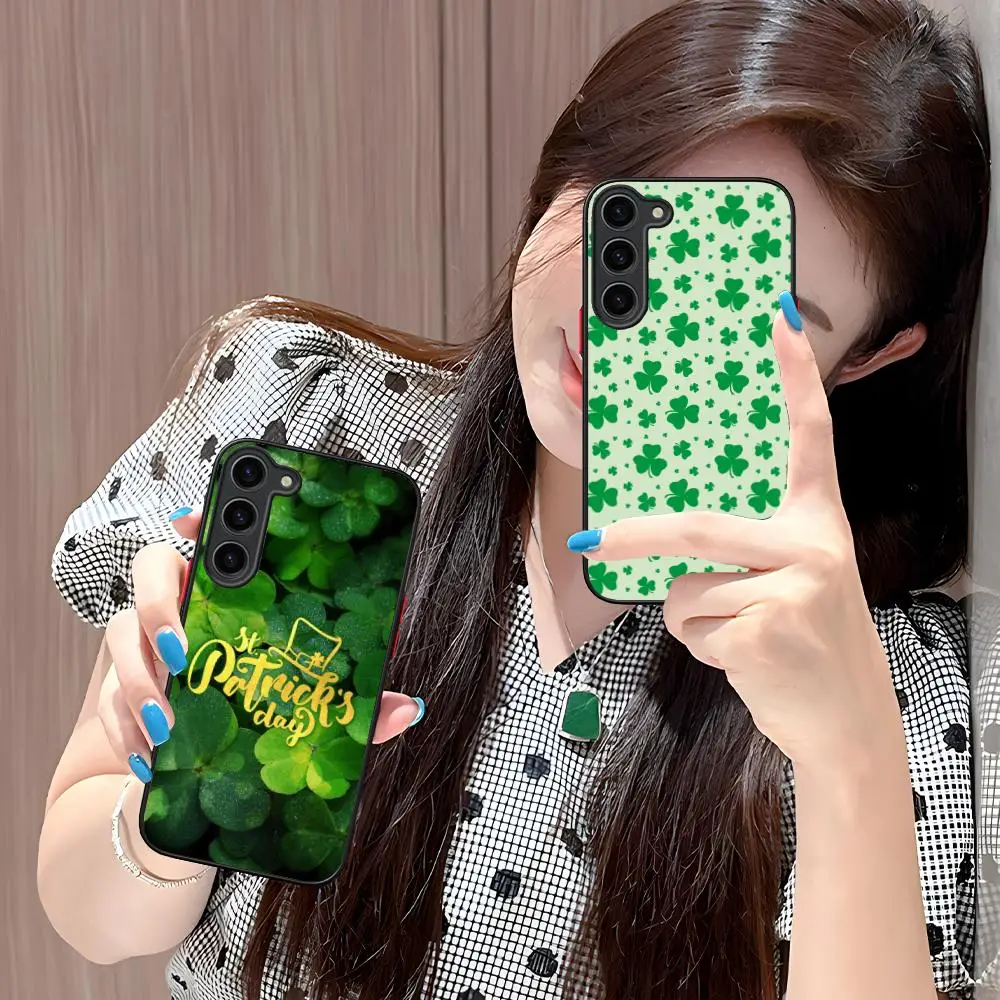 Saint Patrick's Day Phone Case for Samsung Galaxy S26 S25 S24 S23 S22 S21 Plus FE Ultra Skin Feel Shockproof Cover