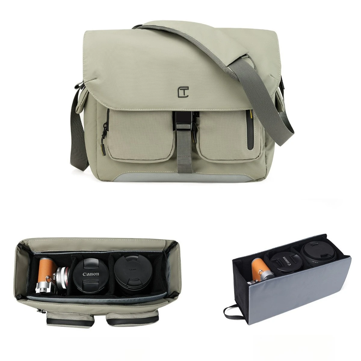 Large Capacity SLR Camera Crossbody Bag Fashion Brand Shoulder Bags for Men Casual Messenger Bag Men's Diagonal Backpack
