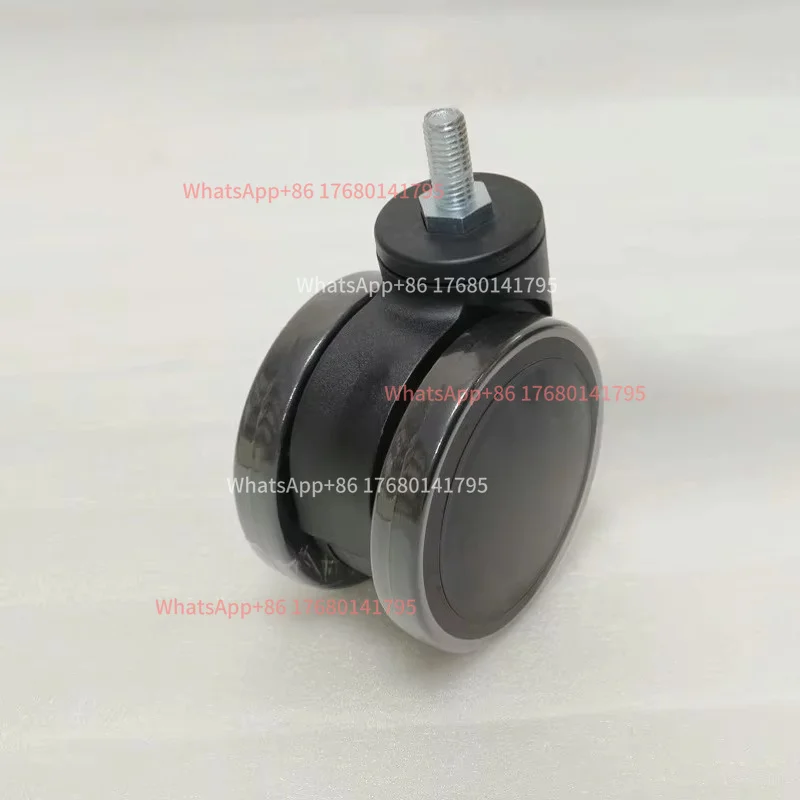 medical bed caster Brake Universal Medical Caster Wheel Thermoplastic Rubber Nylon Rod Black For Hospital Use