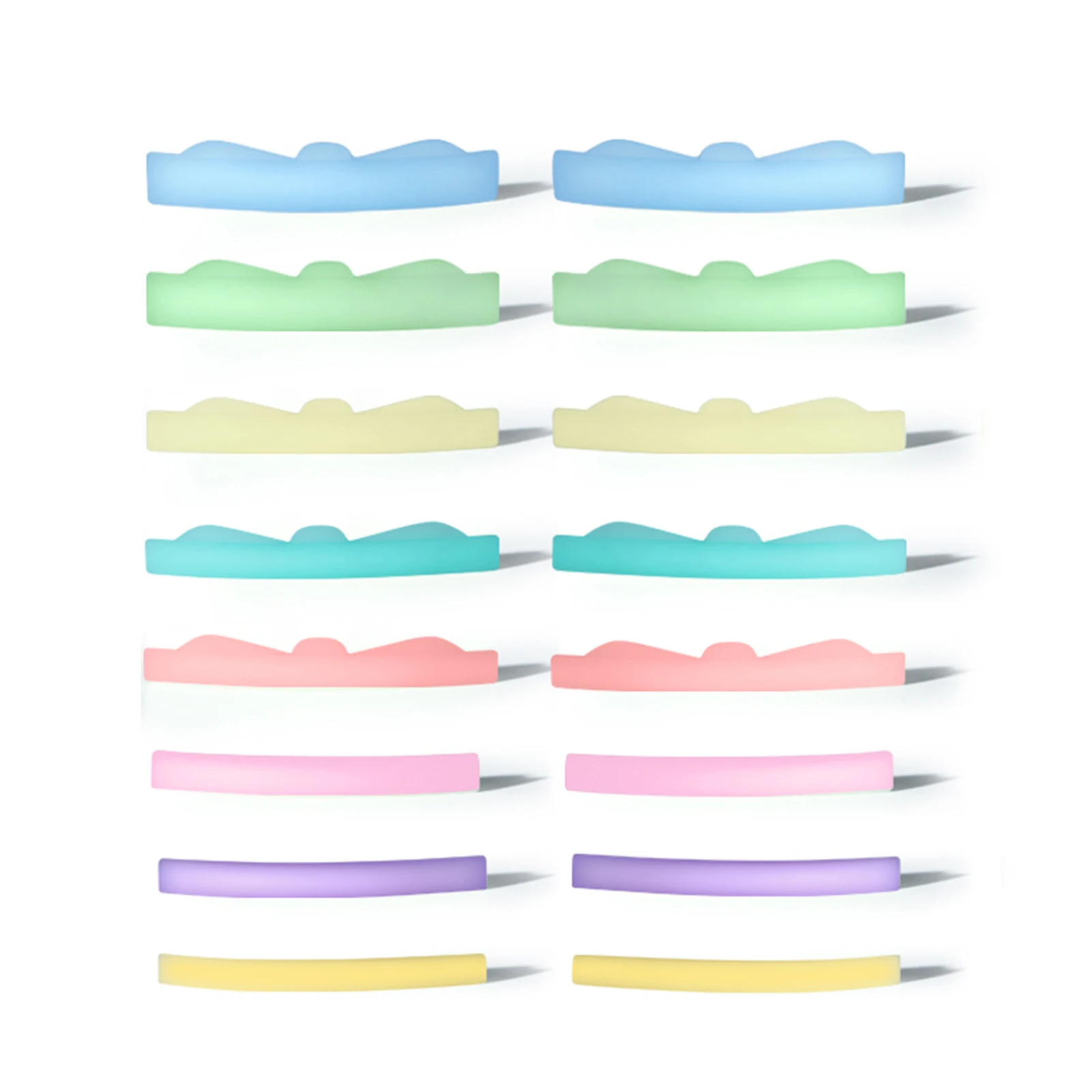 8Pairs Silicone Eyelash Perm Pad Recycling Lashes Rods Shield Lifting 3D False Eyelash Curler Accessories Applicator Tools TSLM1