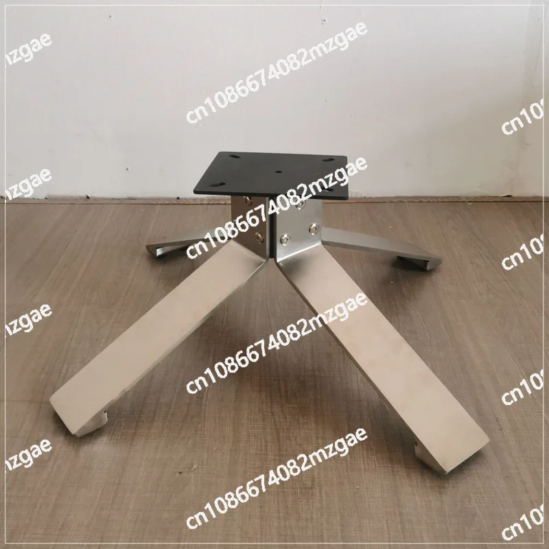 Leisure chair feet Solid stainless steel brushed electroplating feet Rotatable single sofa chair four-star feet