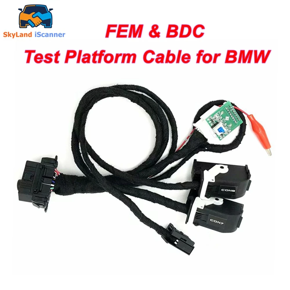 

Кабель для тестирования платформы FEM BDC, 4 интерфейса, адаптер для программирования ключей, кабель для BMW F20 F30 F35 X5 X6 I3, инструмент для тестирования модуля управления.