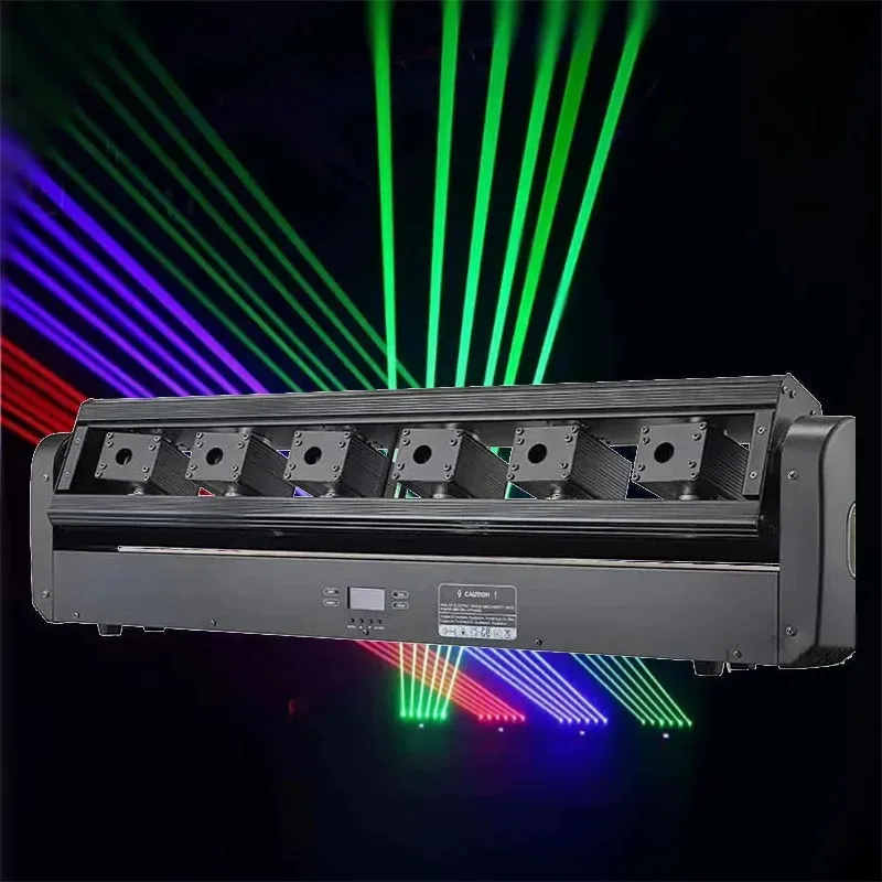 

Rgb 6 Eyes Led Disco Effect Laser Equipment Party Light Beam Lights Stage Light for Dj Shows