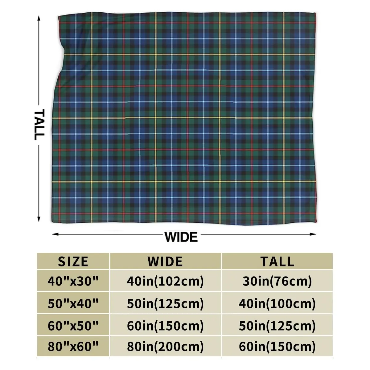 Clan Smith Tartan Blanket Soft Warm Flannel Throw Blanket Bedding for Bed Living room Picnic Travel Home Couch