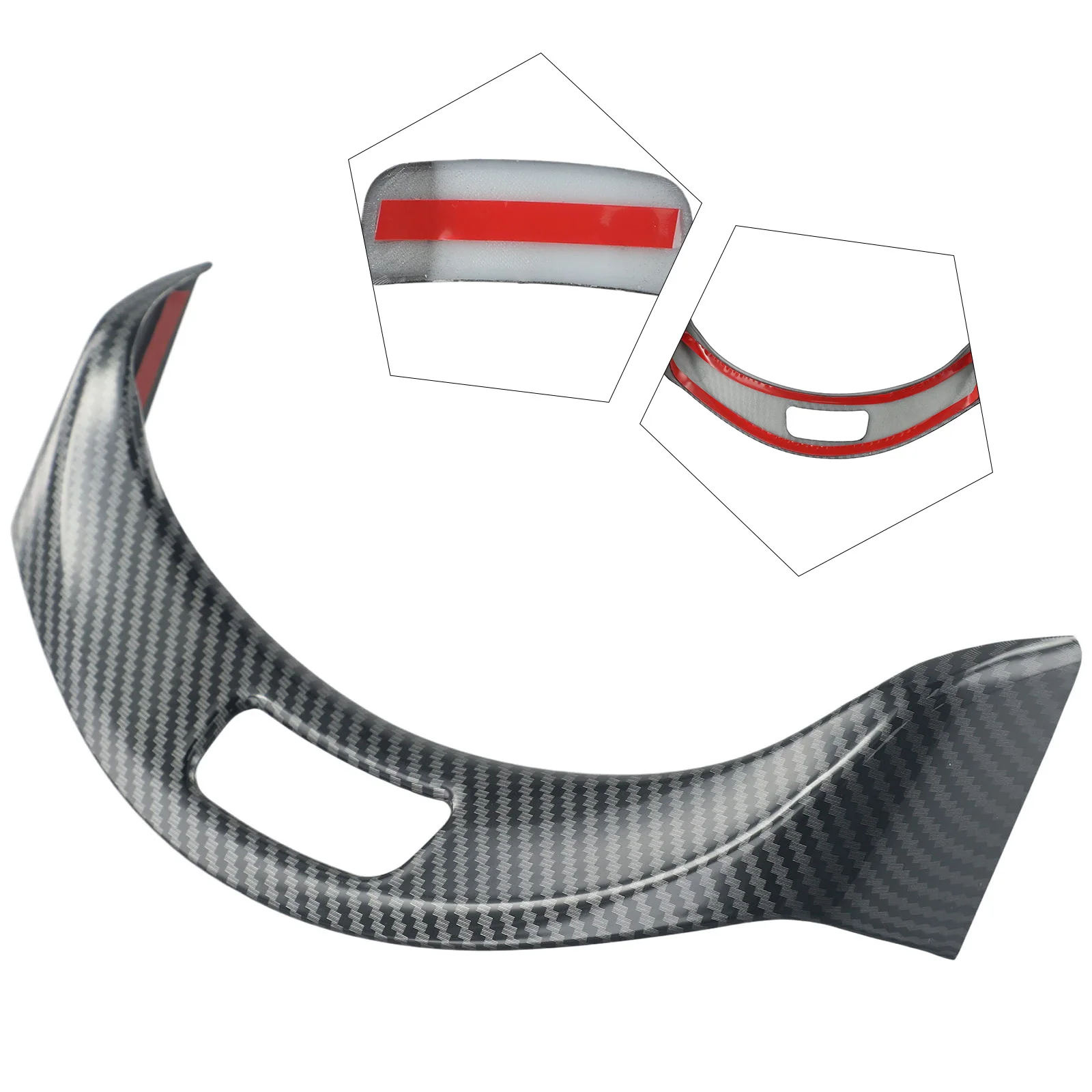 

Armrest Box Button Frame for Mercedes C Class W205 & For GLC X253 2 Pieces ABS Plastic for Enhanced Durability