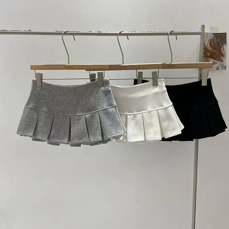 Sexy Mini Skirt Women New Summer Black Fashion Zipper Partywear Casual Slim Pleated Skirt Elegant Versatile Sexy Female Skirt
