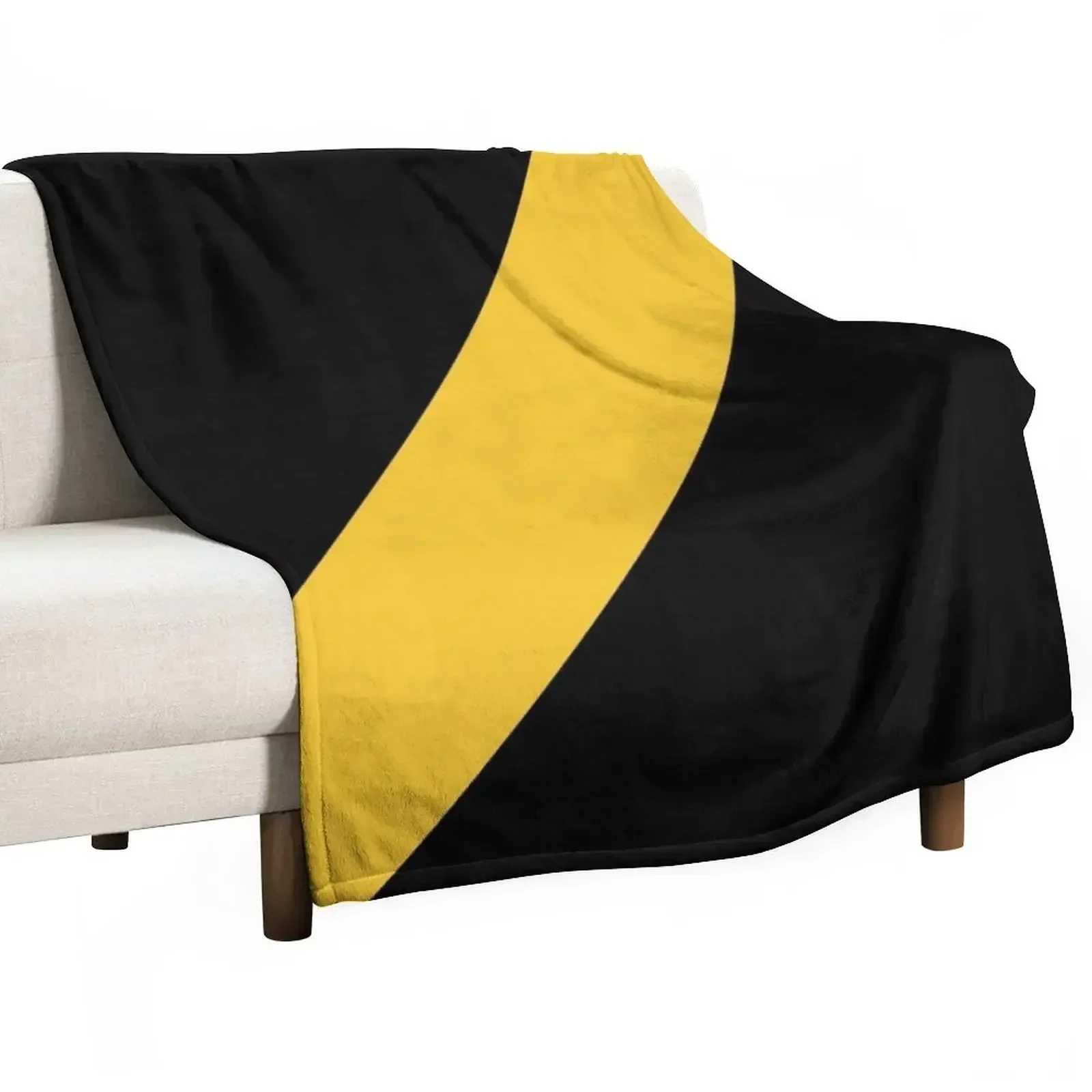 

Yellow & Black Throw Blanket Spring Fall Cozy Throw Blanket for Couch